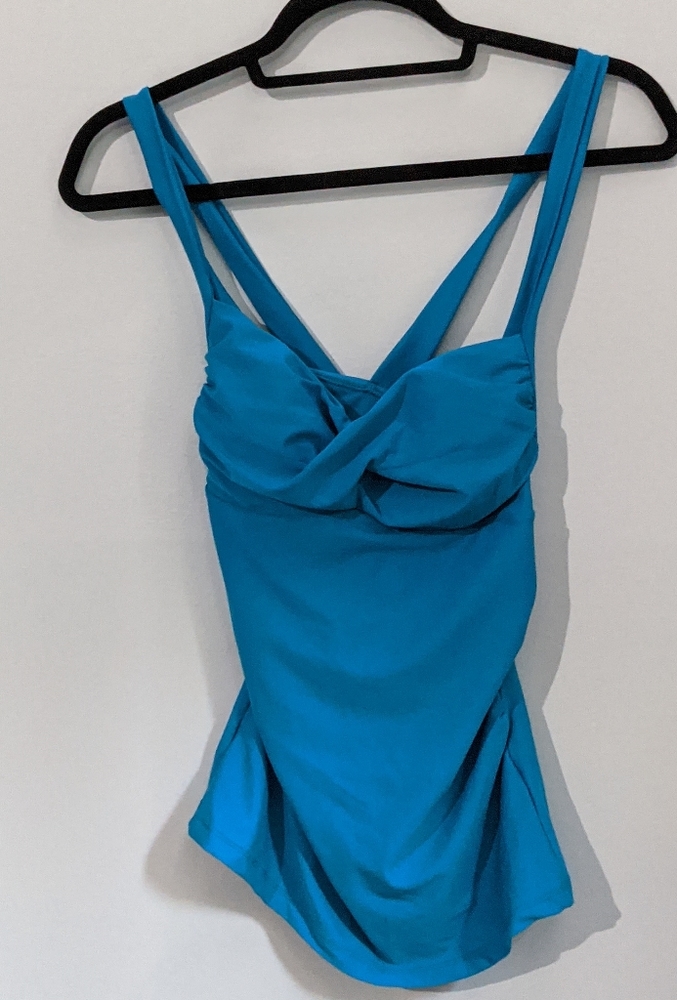 Oblongboxshop's double cross top blue